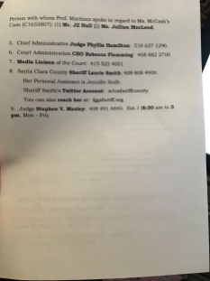 CALLING CAMPAIGN NUMBERS FOR ILLEGALLY INCARCERATED MOTHER OF THREE, PG 2